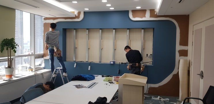 부안군청 간부회의실 공사 — 멀티비전 현장 사진 11