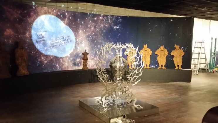 포스코 박물관 반응형 빔프로젝터,콘텐츠 설치 공사 — 특별이벤트 현장 사진 5