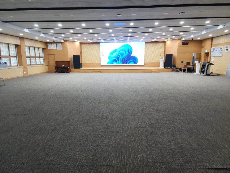 OO시청 대형LED전광판(사이니지) 설치 현장 사진