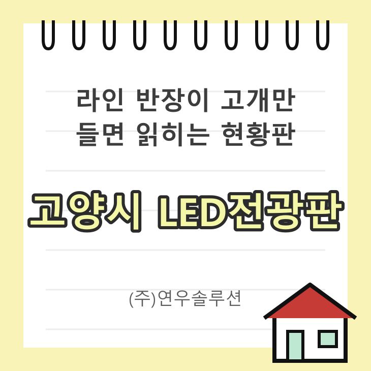 라인 반장이 고개만 들면 읽히는 현황판